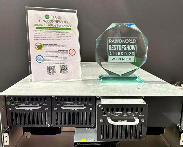HPA3000 FM amplifier is IBC “Best of show” 2023!